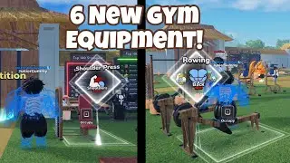 NEW GYM LEAGUE UPDATE!! NEW GYM EQUIPMENT!! (roblox)