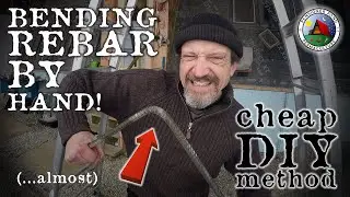DIY 1/2 Inch REBAR Bending Method | CHEAP!