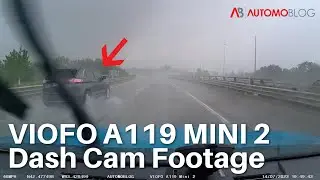 VIOFO A119 Mini 2 Dash Cam Footage - Night & Rainy Conditions