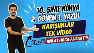 10.Sınıf Kimya | Karışımlar | FULL TEKRAR | 2. Dönem 1.Yazılıya Hazırlık | 2024-2025 | 