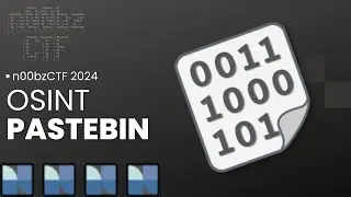 n00bzCTF 2024: Pastebin - OSINT