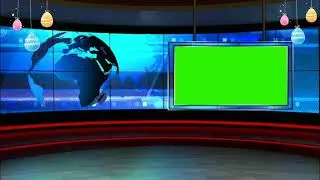 TV News Studio Setup Effect Video / TV News Background Effect Video