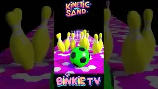 Learn Colors with Bowling Ball and Pins! Binkie TV