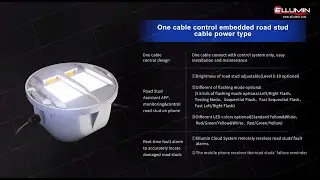 Ellumin One Cable Control Embedded Road Stud Cable Power Type