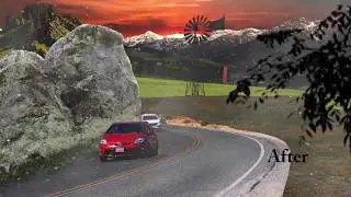 Matte painting in NUKE....Quick student exercise in Matte painting