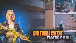 2 Finger conqueror rank push clutches 🔱 (BGMI GAMEPLAY)