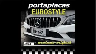 Portaplacas EUROSTYLE ( el Original ) - Blancas - para vehículos particulares y SUV.
