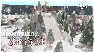 How to build a SLEDDING HILL (Roblox Bloxburg)