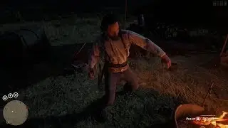 Man turns into a statue in Red Dead Online