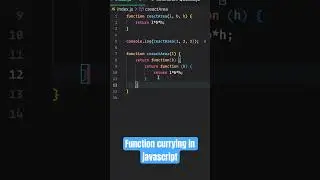 Function Currying in Javascript. 