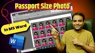 MS Word Me Passport Size Photo Kaise Banate Hai || How To Make Passport Size Photo In MS Word ||