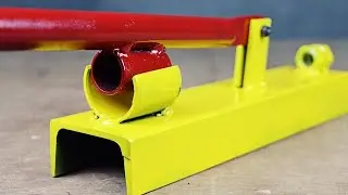 Pipe Clamp Making Tool /Simple ideas To Round Pipe Clamp Making /Make A PVC Clamp