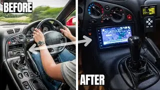 FD RX7 Build Seires - Double Din Head Unit Install + Door Speaker Upgrade (Part 11)