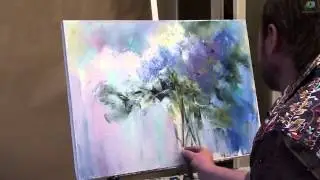 Масляная живопись  Букет сирени