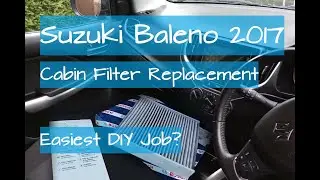 How to replace Cabin (Pollen) Filter Suzuki Baleno 2017 - easy DIY job!