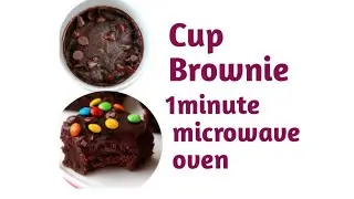 Cup Brownie 1 min. microwave oven brownie