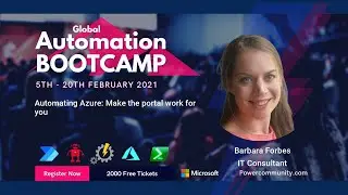Automating Azure: Make the portal work for you - Powershell Saturday Bootcamp 2021