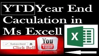 Excel 2013 tutorial: Calculating the year-to-date profits in Hindi Urdu lesson 18