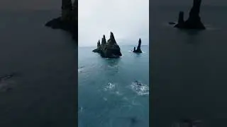 Incredible View of coastal cliffs of south Iceland | Nature
