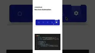 Nav icons animation in css @webwithcode 