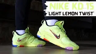 Low Cut KD + Zoom Strobel? Nike KD 15 'Light Lemon Twist' Detailed Review!
