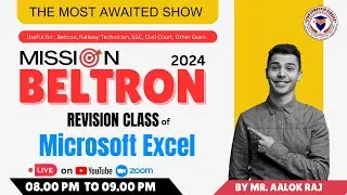 Microsoft Excel Topics - Bihar Beltron live Class - Mission Beltron 2024