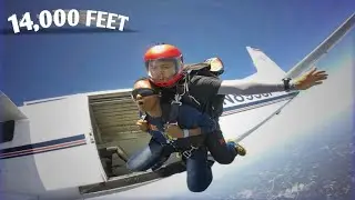 SKYDIVING for the first time | (click box to expand video if small)
