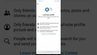 how to lock your Facebook profile