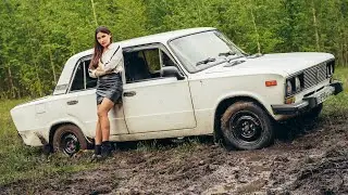 Russian Girl Stuck Video 24 trailer // Tanya got really stuck in the mud