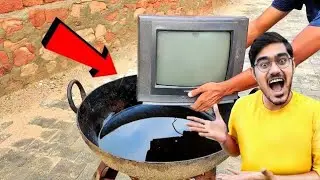 Boiling TV In Hot Oil Experiment || TV vs Hot Oil experiment Miss india so