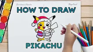 How to Draw Christmas Pikachu