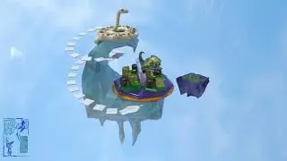 Amusement Park Island - 3D Turntable Animation