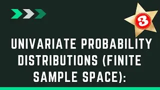 Univariate Probability Distributions /discrete random variable/Probability mass function (p.m.f.)