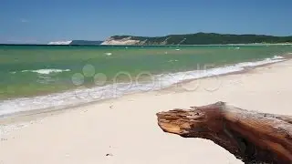 Sleeping Bear Dune Beach Loop. Stock Footage