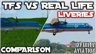 TFS VS Real Life: Liveries Comparison | Turboprop Flight Simulator