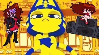 Zone Ankha and Friday Night Funkin. Actually dancing!