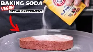 I Tried GUGA'S BAKING SODA Test on a VEGAN STEAK and this happened!!