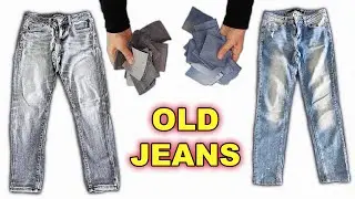 I RECYCLED OLD DENIM PANTS AND EVERYONE LOVED IT