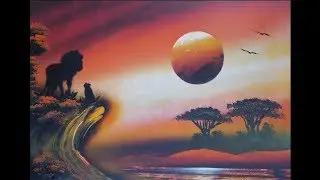 Spray paint art - Mufasa & Simba - made by street art