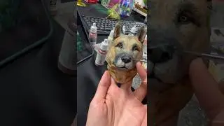 Realistic dog paint #pet #dog #doglover #dogs #pets #artwork #art #colors #painting #diy #craft