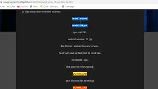Walton Primo H9 Pro Flash File 100% Working