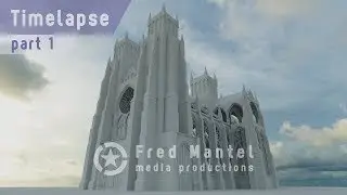 Modeling a Cathedral in Blender - timelapse part 1