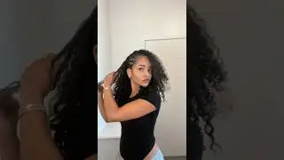 i love this curly hairstyle ✨🖤 #curlyhair #curlyhairstyles #fypviral