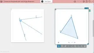 Constructing Perpendicular and Angle Bisectors with Construct Menu