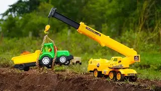 Tractor and Jeep  Accident Pulling Out Crane 🚂😴 Tractor Video | Truck  Video 