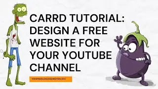 Create a One Page Site for a Youtuber - Carrd Website Tutorial
