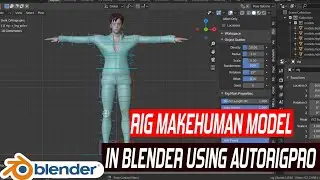 Rig a makehuman model in blender 2.81 Using Auto rigpro