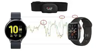 Herzfrequenzmessung mit Apple Watch 5 vs. Samsung Active 2 vs. Brustgurt