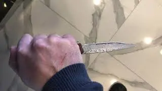 Damascus knife (15 layers)