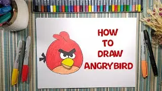 How To Draw Angry Bird | Drawing and Painting| Drawing Pictures for Children